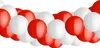 Luftballongirlande zum Selberbasteln, rot-weiß, 2,5 m, 80 Produktbild-Vorschau 1