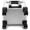 Kosmetikkoffer auf Rollen Aluminium Silber 40L Make-up Produktbild-Vorschau 4