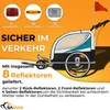 SAMAX 360° otočný príves na bicykel 2v1 Jogger - modrý - Náhľad obrázku produktu 5