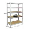 Schwerlastregal Rivet | HxBxT 180x120x60 cm | Fachlast Produktbild-Vorschau 3
