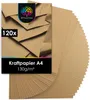OfficeTree 120 Blatt Kraftpapier DIN A4 130g - Craftpaper - Produktbild-Vorschau 1