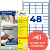 Avery L4736REV-10, Bílá, Laserová/inkoustová tiskárna, 45.7 Náhled obrázku produktu 1