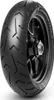 A close-up studio shot of a motorcycle tire mounted on a black rim, against a white background. Náhľad obrázku produktu