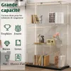 Vitrine D'exposition En Verre Avec LED, 3 Étagères, 2 Voir les images du produit 5