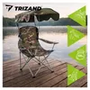 Trizand 27518 Klappbarer Angelsessel mit Sonnendach Produktbild-Vorschau 10