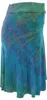 Batik Hippie Minirock, Boho Sommerrock - Blau, Damen, Produktbild-Vorschau 4