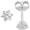 Schmuck-Set Stern 333 Gold Weißgold mit Zirkonia Ohrstecker Produktbild-Vorschau 3