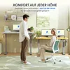 Two people are in a home office setting, one standing and one sitting at adjustable desks. Náhled obrázku produktu