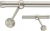 A close-up studio shot of a single curtain rod with its mounting bracket. Produktbild-Vorschau
