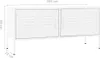 vidaXL Armoire TV blanc 105x35x50 cm acier Voir les images du produit 8