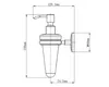 Seifenspender mit Halter Lenz Flame Chrom Produktbild-Vorschau 4