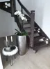 VIVANNO Bodenvase Fiberglas ROYAL Rund, Solissilber mit Produktbild-Vorschau 2