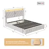 INONEFT Hydraulická úložná posteľ 140x200 cm, čalúnená Náhľad obrázku produktu 5