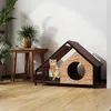 Casetta per gatti COSTWAY, 2 in 1 grotta per gatti e letto Anteprima dell’immagine prodotto 2