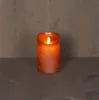 Kerzenwachs rustikale bewegliche Flamme 7,5x12,5 cm Kupfer Produktbild-Vorschau 1