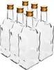Klosterflasche 500 ml, mit Schraubverschluss, klar – 6 Produktbild-Vorschau 1
