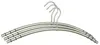 Kleiderbugel - 3x - silber - Edelstahl - 45 x 17 x 1,3 cm Produktbild-Vorschau 1