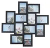 Bilderrahmen Set 12 Stück 13x18 cm Holz schwarz Collage Produktbild-Vorschau 1