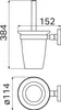 Haceka Kosmos Toiletborstelset 11,4x15,2x38,4 cm Chroom Produktbild-Vorschau 3