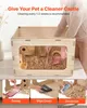 VEVOR Hamsterkäfig Nagerkäfig Nagarium Hamstergehege Holz Produktbild-Vorschau 4