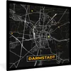 MuchoWow® Gerahmtes Poster Deutschland - Schwarz und Gold - Produktbild-Vorschau 1