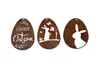 Edelrost Ostereier Deko Set "Frohe Ostern" zum hängen | Produktbild-Vorschau 1