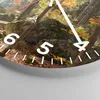 Wanduhr - Rund - Glasuhr - Herbst berg wald natur - 40x40cm Produktbild-Vorschau 5