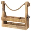 Portabottiglie Clayre & Eef 32x11x32 cm Legno marrone Anteprima dell’immagine prodotto 1