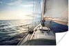 MuchoWow® Poster Meer - Segelboot - Sonne 30x20 cm - Produktbild-Vorschau 1