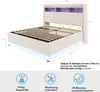 okwish LED čalouněná postel 180 x 200 cm, čalouněná postel Náhled obrázku produktu 7