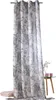 heimtexland ® Ösenschal Gardine Aquarell Blumen Blau Natur Produktbild-Vorschau 1