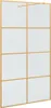 vidaXL Paroi de douche Walk-in Or 115 x 195 cm Verre trempé Voir les images du produit 1