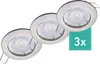 3er Set Oktaplex Einbaustrahler inkl. LED Modul 3.000K Produktbild-Vorschau 1