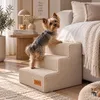 MILLYBO Hundetreppe aus Cord – Haustiertreppe für Hunde & Produktbild-Vorschau 5