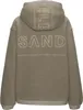 Back view of a taupe fleece jacket. Produktbild-Vorschau