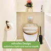 banjado Design WC Sitz Bambus Absenkautomatik -Graues Holz Produktbild-Vorschau 4