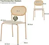ProximaX Vintage Esszimmerstuhl Elena aus Geflecht und Produktbild-Vorschau 7