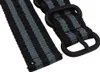 Minott Uhrenarmband schwarz/grau Textil Metallschlaufen Produktbild-Vorschau 2
