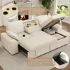 Merax Ecksofa 3-Sitzer mit Schlaffunktion, Stauraum, Produktbild-Vorschau 8