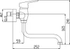 Miscelatore per lavello 100mm Titania IRIS Nuovo cromato Anteprima dell’immagine prodotto 2