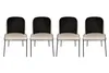 Skye Decor, Dore 145 V4, Stuhlset (4 Stück), Schwarz, 100 % Produktbild-Vorschau 4
