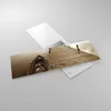 Bilder auf glas - Einteilig - Brücke Boot Sepia - 90x30cm - Produktbild-Vorschau 2