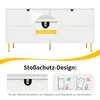 MODFU Comò Sideboard con maniglie e gambe dorate, design Anteprima dell’immagine prodotto 5