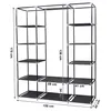 Kleiderschrank Stoffschrank 175x150x45 cm  Faltschrank mit Produktbild-Vorschau 6
