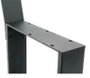 DanDiBo 2x Bankbeine Metall Schwarz mit Lehne Set Massiv Produktbild-Vorschau 6
