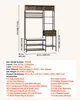 VEVOR Appendiabiti multifunzionale da ingresso (120 x 40 x Anteprima dell’immagine prodotto 7