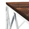 The Living Store Couchtisch Edelstahl und Altholz Massiv Produktbild-Vorschau 6