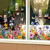 GKA XL Fensterbild Blumen Schmetterlinge Fensterfolie Produktbild-Vorschau 1