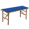 vidaXL Banc de jardin pliable avec support 118 cm bambou Voir les images du produit 8