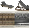 Chaise longue en rotin et aluminium Océane - marron naturel Voir les images du produit 5